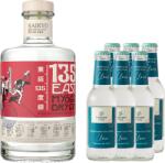 135 East - Japanese Gin Hyogo - 0.7L + Cipriani - Apa Tonica Eloise Mediterranean 6 buc. x 0.2L - sticla