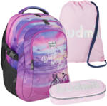 budmil Edwin rózsaszín tengerpartos lány iskolatáska szett (10110149-S67-10150030-S27-10120083-S9)