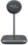 Prio 2in1 MagSafe asztali töltő wireless charger - prio - fekete