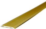 AVProfil AV Burkolatváltó profil lecsavarozható Matt arany lapos bordás 40 mm 2700 mm szintkülönbség csavarral rögzíthető barna