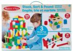 Melissa & Doug Set 3 jucarii clasice din lemn