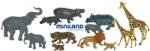 Miniland Animale salbatice cu puii set de 12 figurine - Miniland Figurina