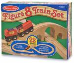 Melissa & Doug Tren lemn si Circuit 8 Melissa and Doug Trenulet