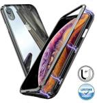 Flippy Husa de protectie Magnetic 360, Folie sticla inclusa, pentru Apple iPhone 7 Plus, Negru (03809)