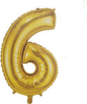  Óriás szám fólia lufi - 6 - Arany