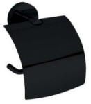 Bemeta Wc papír tartó, BEMETA DARK WC-papírtartó fedéllel : 104112010 Sapho