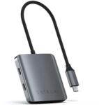 Satechi Hub Satechi USB-C 4 porturi, 4 x USB-C pâna la 5 Gbps, Plug and Play (Gri) (ST-UC4PHM)