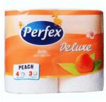  Toalettpapír PERFEX Deluxe 3 rétegű 4 tekercses barack