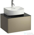 Laufen Sonar 57, 7x45, 7x34, 1 cm-es 1 fiókos alsószekrény H816341 mosdóhoz, Titanium& Nero Marquina H4054310341421 (H4054310341421)