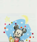  Pamut babatakaró 75x75cm Mickey egér mintával fehér