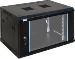 Pulsar RWA666 19" 6U 600x600 fali rack szekrény; lapraszerelt; fekete (RWA666)