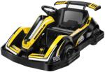 Hollicy Masinuta-Kart electric pentru copii 3-11 ani, Racing 90W 12V 7Ah, telecomanda, culoare Galbena