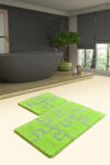 Chilai Home by Alessia Set 2 covorase de baie, Chilai Home, Puzzle - Neon Green Covor baie