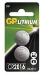 GP Batteries GP B15163 CR2016 lítium gombelem 2db/bliszter (B15163) - bestbyte