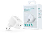 DEVIA Extreme Speed Series 35W GaN PD+QC hálózati gyorstöltő adapter 2xType-C - fehér