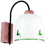 Kolarz Lampă de perete NONNA 1xE27/60W/230V căprioară stejar/alb/verde Kolarz A1352.61. G. 100 (KL0240)
