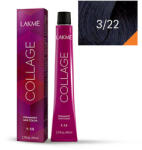 LAKMÉ COSMETICS Vopsea de par permanenta 3/22 saten inchis violet Collage 60ml (8429421232210)