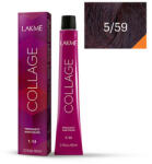 LAKMÉ COSMETICS Vopsea de par permanenta 5/59 saten deschis mahon rosu Collage 60ml (8429421255912)