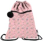 PASO Panda zsinóros hátizsák, tornazsák - Pink (PP22AN-713)