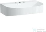 Laufen Sonar 60x42 cm-es csiszolt aljú, túlfolyó nélküli mosdó 3 csaplyukkal, matt fehér H8163427571581 (H8163427571581)