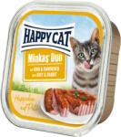 Happy Cat Cat Minkas Duo - Bucățele de pateu de carne de vită și iepure (48 x 100 g) 4800 g