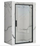 Rea Rapid Swing kifelé nyíló zuhanyajtó 90x195 cm, átlátszó üveggel, fekete profil REA-K6409 (REA-K6409)