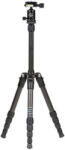 Triopo G130 Carbon Fiber Szénszálas Tripod +N1 Gömbfej (132cm Állvány) - Fekete (G130+N-1 Plastic)