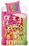 4-Home Lenjerie de pat pentru copii Păpușile RainbowHigh Color Style, 140 x 200 cm, 70 x 90 cm Lenjerie de pat