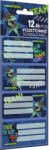 Lizzy Card Dino Cool, Dino Roar füzetcímke 12 db-os (LIZ-23072601) - officetrade