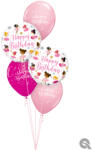  Héliumos luficsokor szülinapra, balerina, Happy Birthday - INGYENES GLS szállítással (LUFI201048)