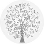 PontPöttyöző - Pillangófa Méret: 50x50cm, Keretezés: Kerek keret, Szín: Fekete