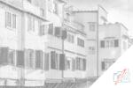  PontPöttyöző - Ponte Vecchio 1, Olaszország Méret: 40x60cm, Keretezés: Keret nélkül (csak a vászon), Szín: Kék