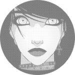  PontPöttyöző - Nők feketében Méret: 50x50cm, Keretezés: Kerek keret, Szín: Fekete