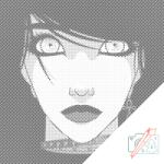  PontPöttyöző - Nők feketében Méret: 50x50cm, Keretezés: Keret nélkül (csak a vászon), Szín: Fekete