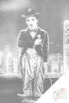 PontPöttyöző - Charlie Chaplin a városban Méret: 40x60cm, Keretezés: Keret nélkül (csak a vászon), Szín: Fekete