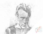  PontPöttyöző - James Dean Méret: 30x40cm, Keretezés: Keret nélkül (csak a vászon), Szín: Zöld