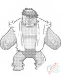  PontPöttyöző - Hulk 2 Méret: 30x40cm, Keretezés: Keret nélkül (csak a vászon), Szín: Kék