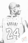  PontPöttyöző - Kobe Bryant Méret: 40x60cm, Keretezés: Keret nélkül (csak a vászon), Szín: Zöld