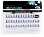  Gene False Profesionale, Fir Cu Fir, 60 gene individuale, Flare Short Black, 11 mm