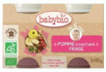 BABYBIO Piure Bio din mere, capsuni si afine, +6 luni, 2x 130g, BabyBio
