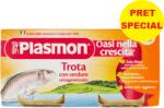 Plasmon Dietetici Alimentari Piure omogenizat din pastrav cu legume, +6 luni, 2x 80 g, Plasmon
