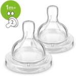 Philips 2 Tetine silicon Philips-AVENT SCF632/27, 2 gauri (SCF632/27)