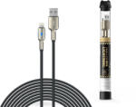 DEVIA USB - Lightning adat- és töltőkábel 1 m-es vezetékkel - Devia Tube Mars Series Cable With Lightning - 5V/2, 1A - fekete - nextelshop