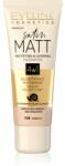 Eveline Cosmetics Satin Matt mattító alapozó csigakivonattal árnyalat 102 Vanilla 30 ml