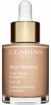 Clarins Skin Illusion Natural Hydrating Foundation világosító hidratáló make-up SPF 15 árnyalat 107C Beige 30 ml