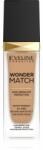  Eveline Cosmetics Wonder Match tartós folyékony alapozó hialuronsavval árnyalat 40 Sand 30 ml