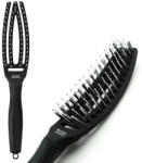 Olivia Garden Perie de par cu peri de mistret+nailon Finger Combo Small Black (5414343017307)