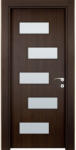 Uni Doors Интериорна врата Домино - остъклена - кестен (цена без монтаж)