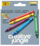 Creative Jungle Zsírkréta CREATIVE JUNGLE Grey kerek hegyezett 12 színű (CFA2452) - homeofficeshop