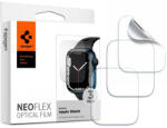 Apple Watch 7 (45 mm), Kijelzővédő fólia (az íves részre is! ), Spigen Neo Flex Optical Film, Clear Prémium, 3 db / csomag